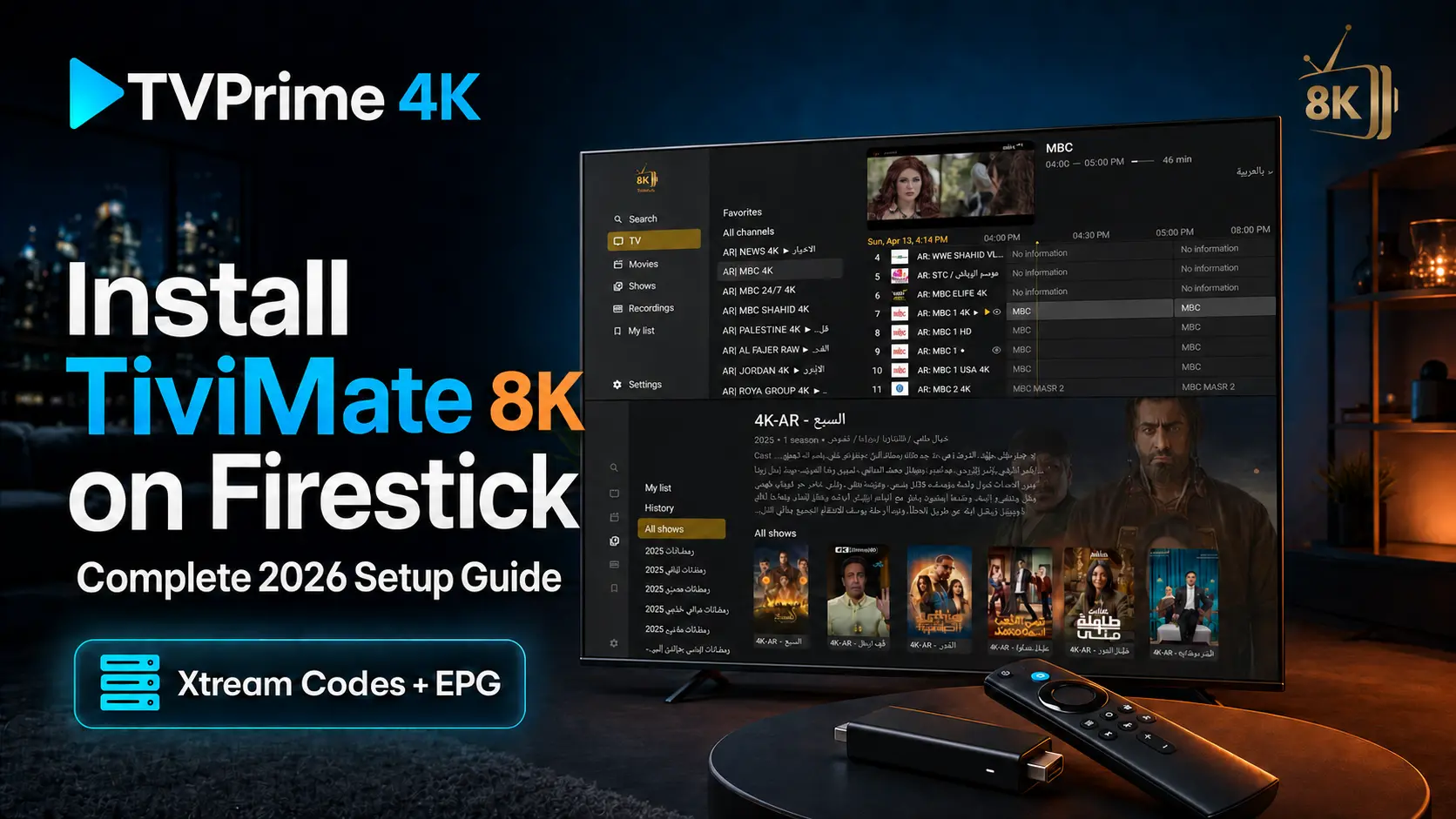 Ultimate Guide: How to Install TiviMate 8K Player on Firestick (2026 ...