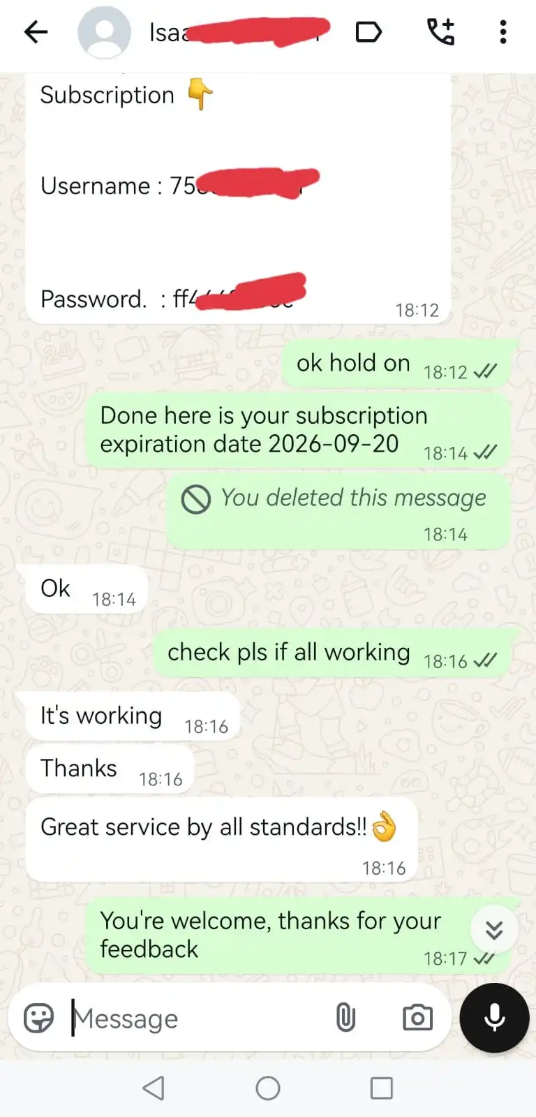 IPTV Firestick UK 16 Customer recommending TVPrime4K